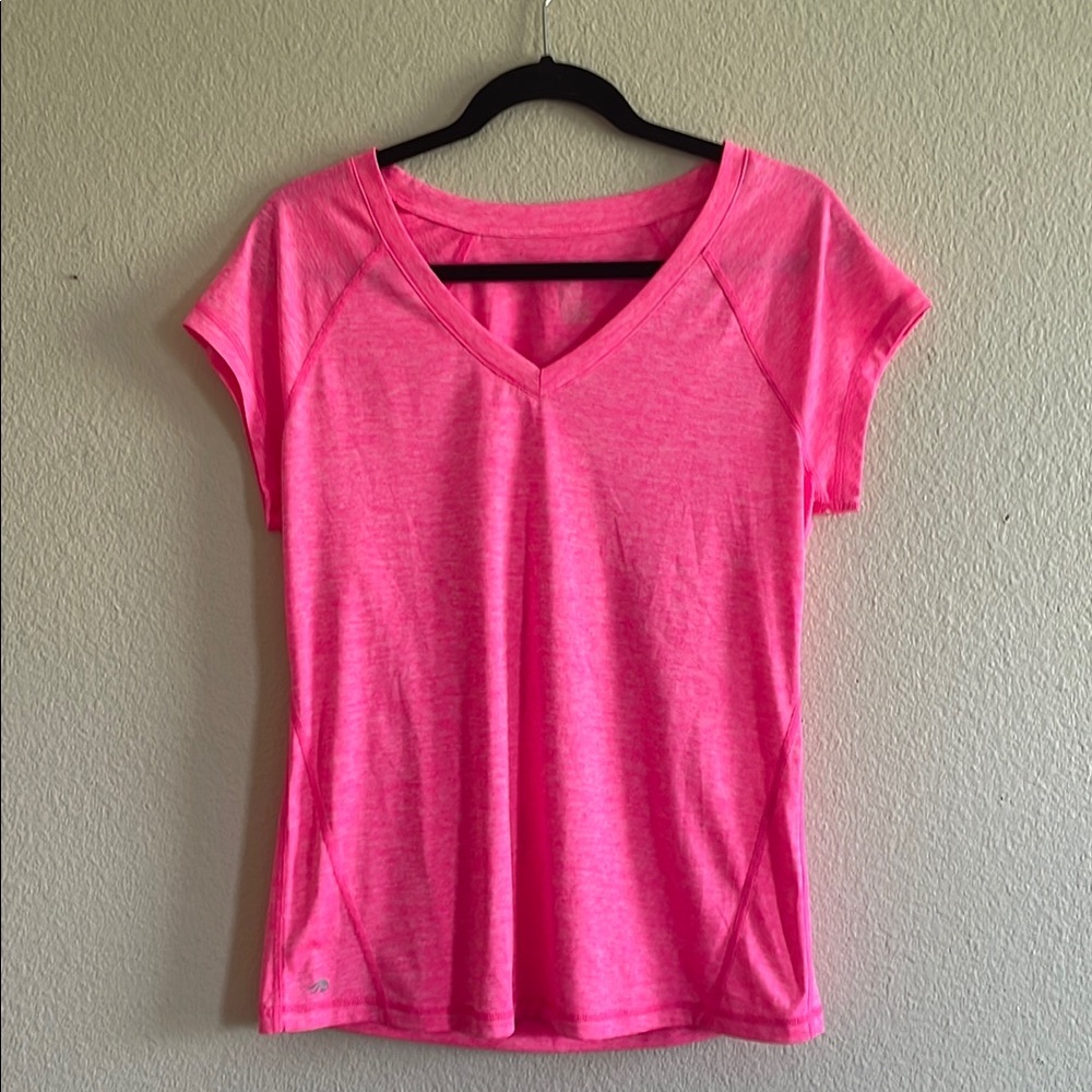 Ideology Pink Fitted Short Sleeve T-Shirt size medium